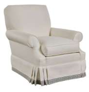 Picture of SILHOUETTES GLIDER CHAIR WITH SERPENTINE ARM (KICK PLEAT)