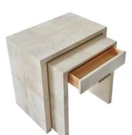 Picture of LIOR VELLUM NIGHTSTAND / SIDE TABLE