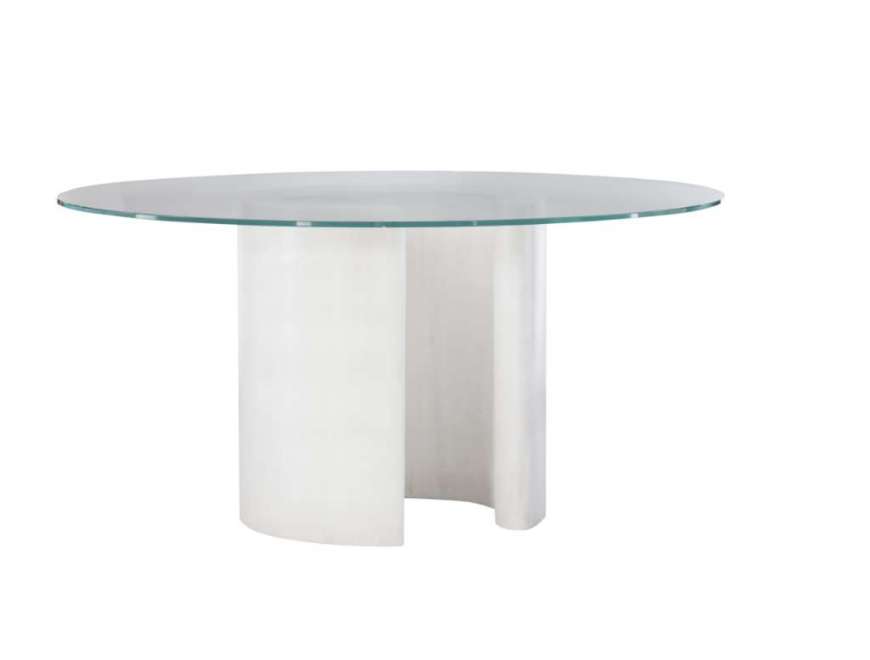 Picture of RAY DINING TABLE WITH 48" DIA GLASS