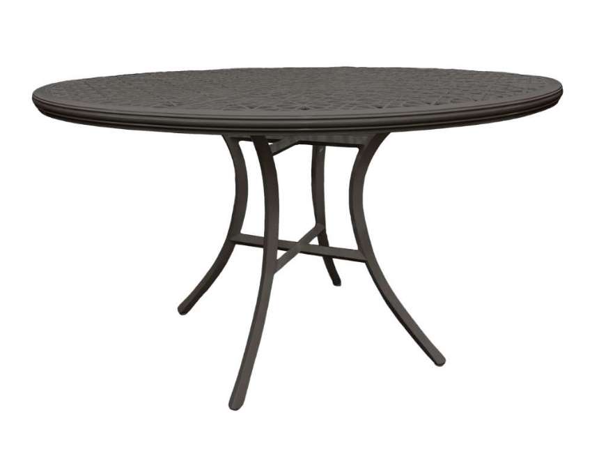 Picture of HARET OUTDOOR ROUND DINING TABLE - SMOKE GREY
