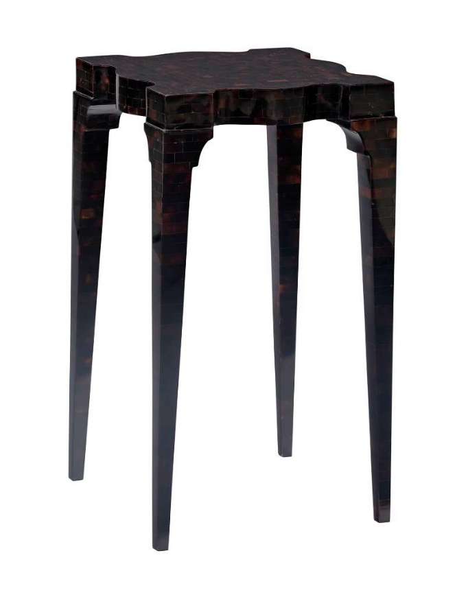 Picture of MARIE SPOT TABLE - BROWN PEN SHELL