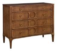 Picture of ARTISAN CURVED FRONT CHEST WITH DRAWER OVERLAY-ASH