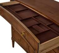 Picture of ARTISAN CURVED FRONT CHEST WITH DRAWER OVERLAY-ASH