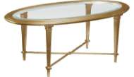 Picture of BRISTOL OVAL COCKTAIL TABLE GOLD LEAF