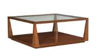 Picture of WILDE SQUARE COCKTAIL TABLE STOCKED IN LIGHT WALNUT