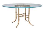 Picture of BASK CENTER / DINING TABLE - 60" GLASS TOP