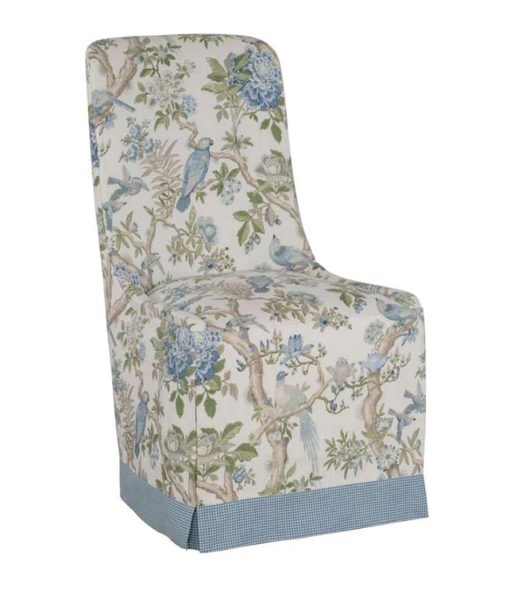 Picture of EVELYN WATERFALL SKIRTED DINING SIDE CHAIR
