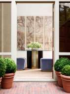 Picture of RAY DINING TABLE WITH 54" DIA GLASS