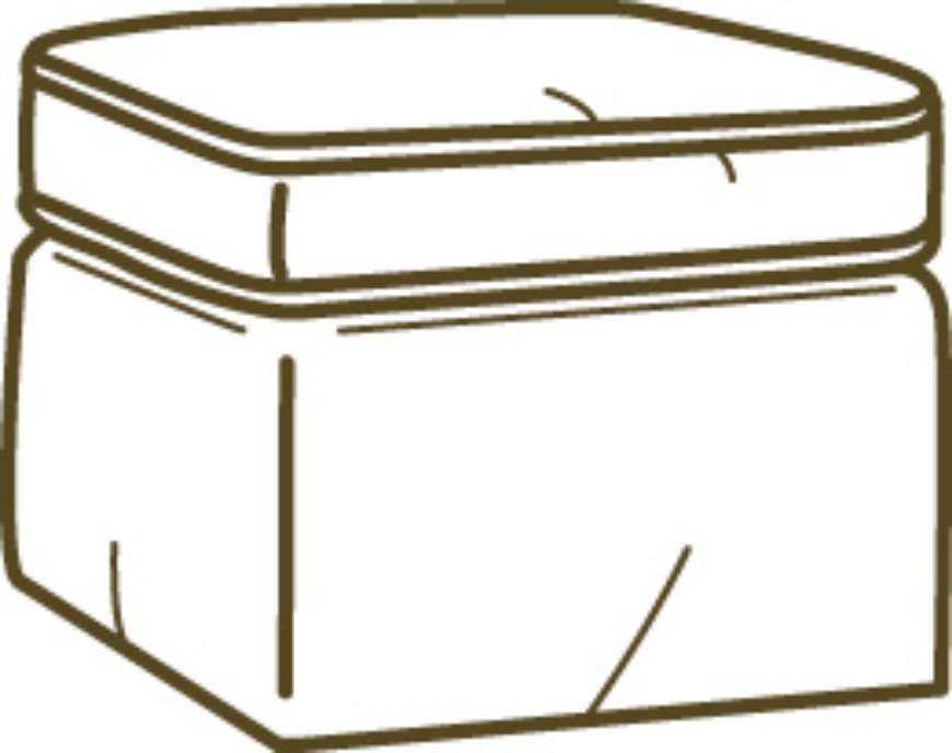 Picture of C1011-00 SLIPCOVERED OTTOMAN