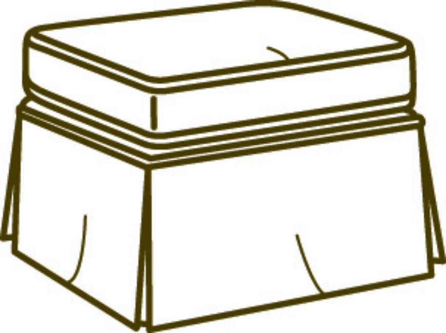 Picture of C1074-00 SLIPCOVERED OTTOMAN