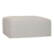 Picture of C6467-80 SLIPCOVERED OTTOMAN & 1/2
