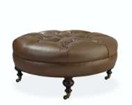 Picture of L1014-90 LEATHER COCKTAIL OTTOMAN