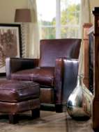 Picture of L1017-00 LEATHER OTTOMAN