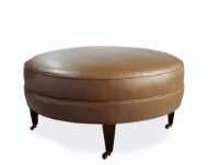 Picture of L1314-90 LEATHER COCKTAIL OTTOMAN