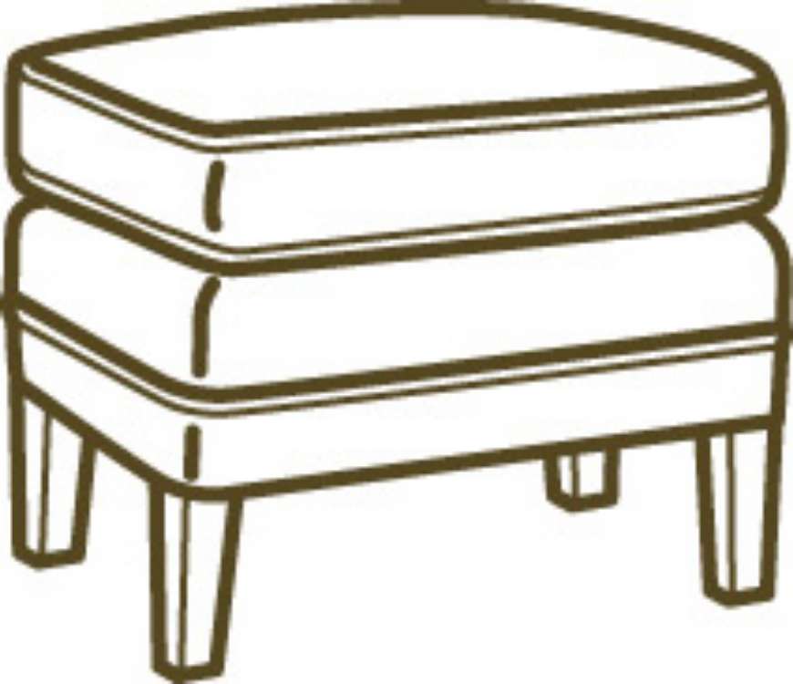 Picture of L1347-00 LEATHER OTTOMAN