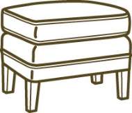 Picture of L1347-00 LEATHER OTTOMAN