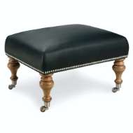 Picture of L1442-00 LEATHER OTTOMAN