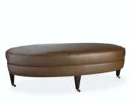Picture of L1623-90 LEATHER COCKTAIL OTTOMAN