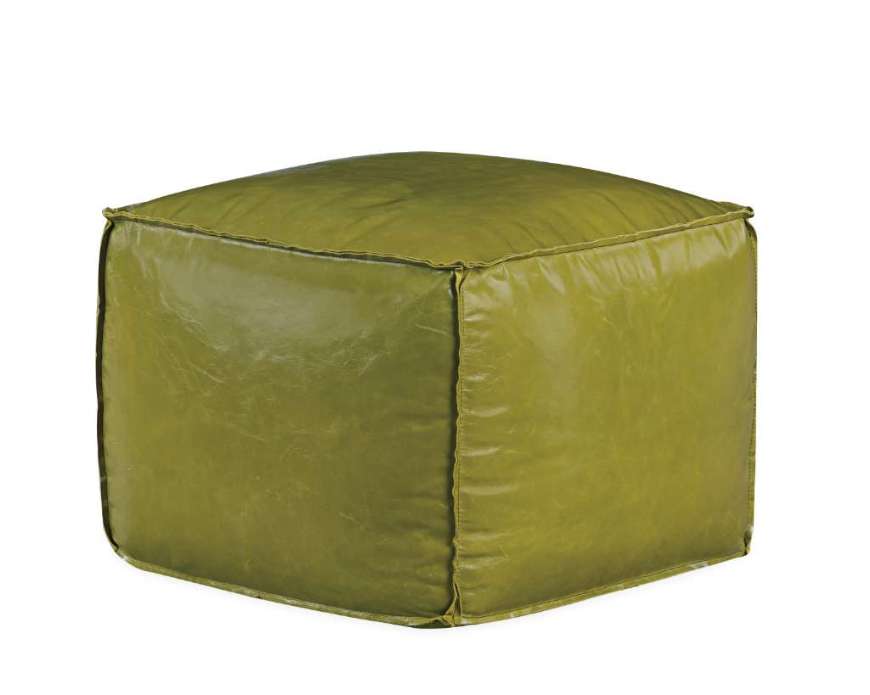 Picture of L2527-00 LEATHER RAW EDGE OTTOMAN