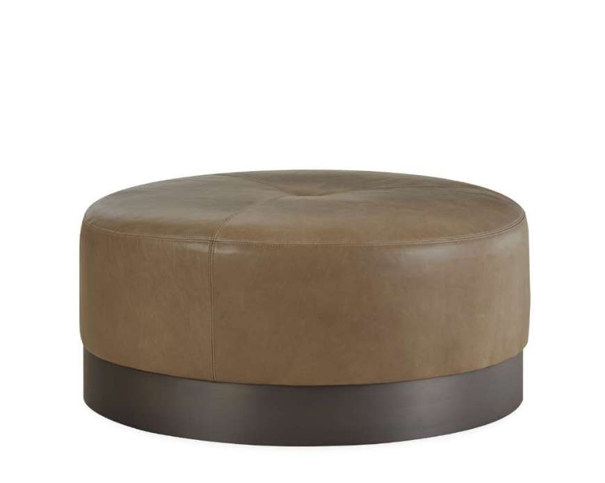 Picture of L9017-90 LEATHER COCKTAIL OTTOMAN