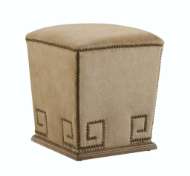 Picture of L9045-00 LEATHER BONGO OTTOMAN