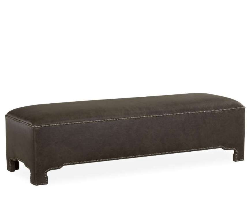 Picture of L9054-90 LEATHER COCKTAIL OTTOMAN