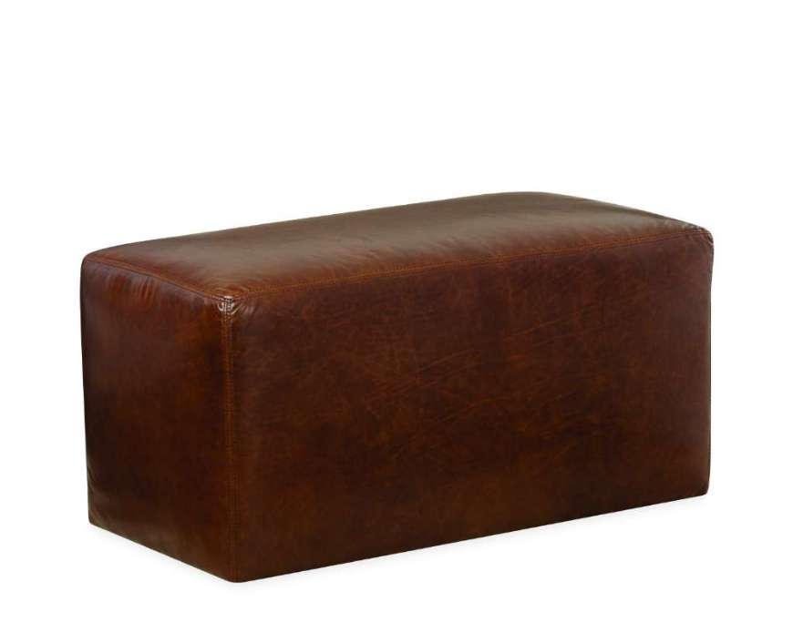 Picture of L9077-90C LEATHER OTTOMAN