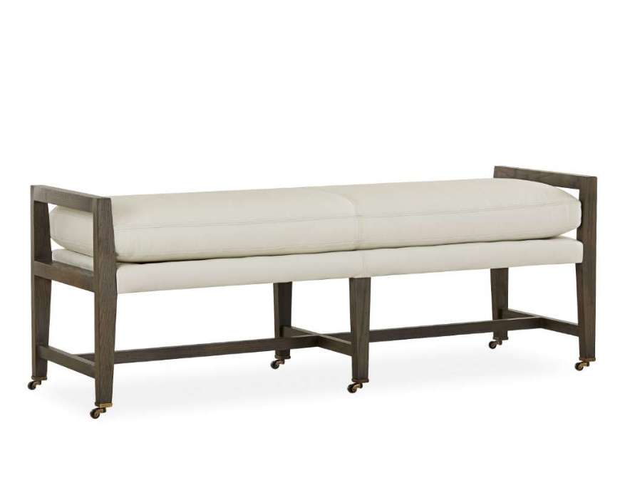 Picture of L9088-90 LEATHER BENCH OTTOMAN