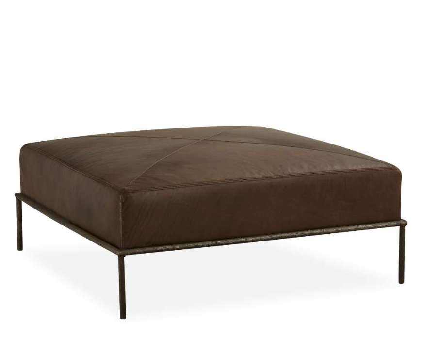 Picture of L9099-90 LEATHER COCKTAIL OTTOMAN