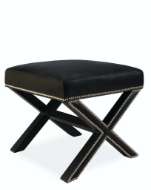 Picture of L9168-00 LEATHER X-OTTOMAN