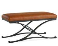 Picture of L9179-90 LEATHER COCKTAIL OTTOMAN