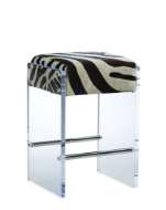 Picture of L9196-10 LEATHER COUNTER STOOL