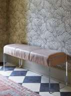 Picture of L9196-90 LEATHER COCKTAIL OTTOMAN