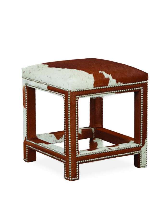 Picture of L9219-00 LEATHER OTTOMAN