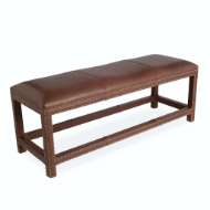 Picture of L9219-90 LEATHER COCKTAIL OTTOMAN