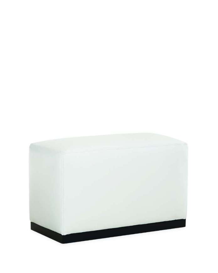Picture of L9259-90 LEATHER COCKTAIL OTTOMAN