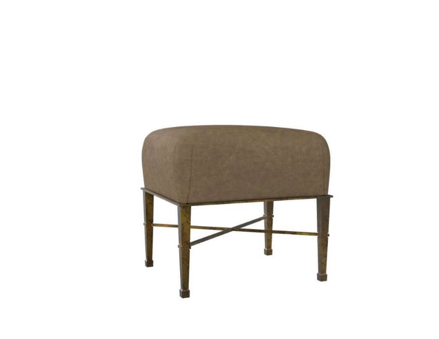 Picture of L9296-00 LEATHER OTTOMAN