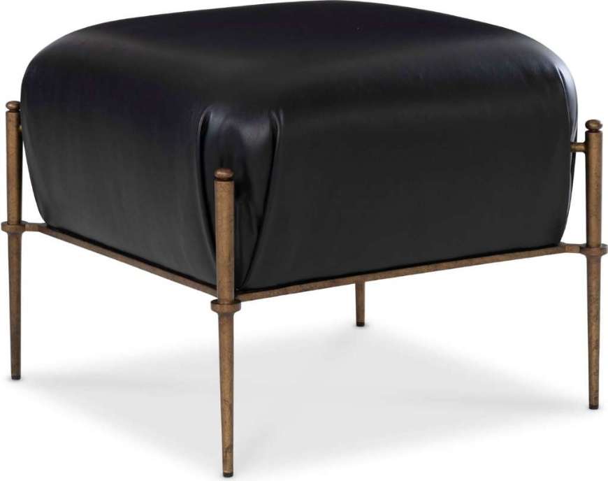 Picture of L9299-00 LEATHER OTTOMAN