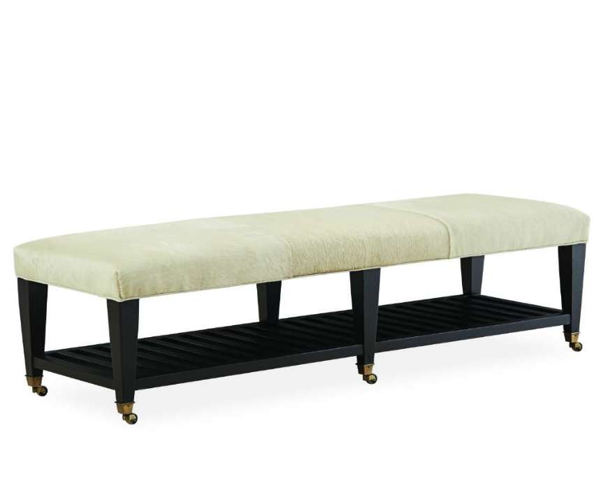 Picture of L9478-90 LEATHER COCKTAIL OTTOMAN