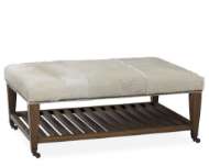 Picture of L9478-91 LEATHER BENCH OTTOMAN