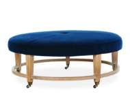 Picture of L9479-90 LEATHER COCKTAIL OTTOMAN