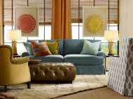 Picture of L9679-91 LEATHER COCKTAIL OTTOMAN