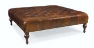 Picture of L9790-90 LEATHER COCKTAIL OTTOMAN