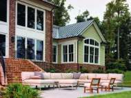 Picture of U160-00 HAMPTON OUTDOOR TEAK OTTOMAN