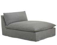 Picture of C1957-15 SLIPCOVERED ARMLESS CHAISE