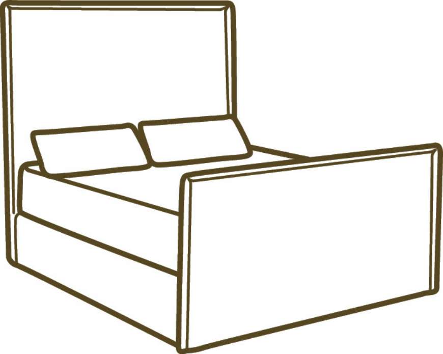 Picture of C16-46T SLIPCOVERED FULL BED