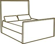 Picture of C16-46T SLIPCOVERED FULL BED