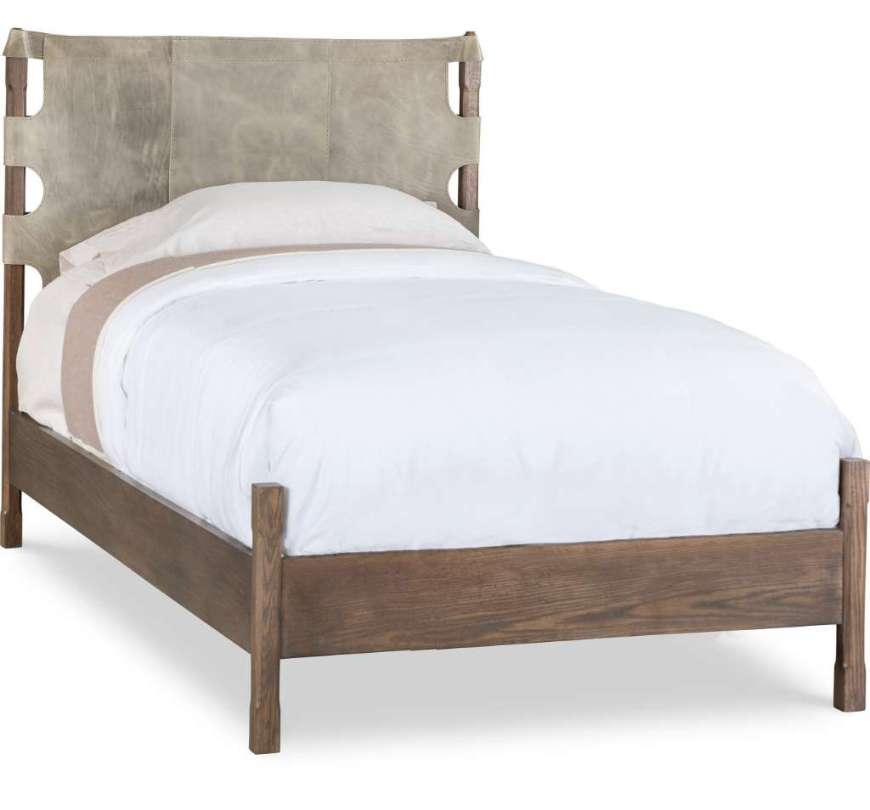 Picture of L88-46H LEATHER FULL HEADBOARD WITH RAILS