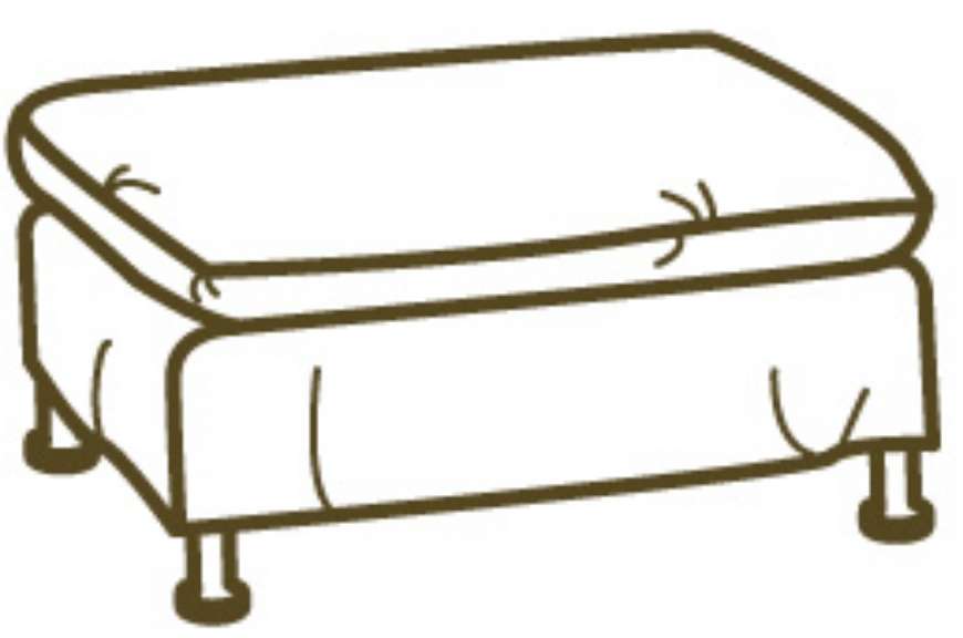 Picture of US102-00 AGAVE OUTDOOR SLIPCOVERED OTTOMAN