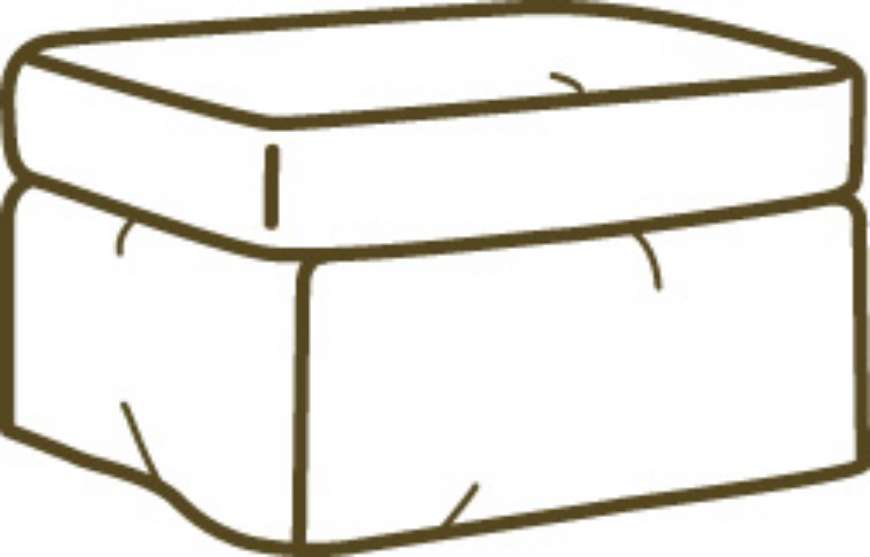 Picture of US112-00 NANDINA OUTDOOR SLIPCOVERED OTTOMAN